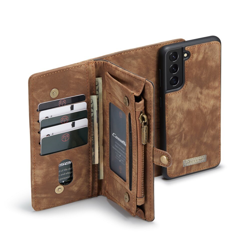 Samsung Galaxy S21 FE Multi-slot Wallet Case Brown