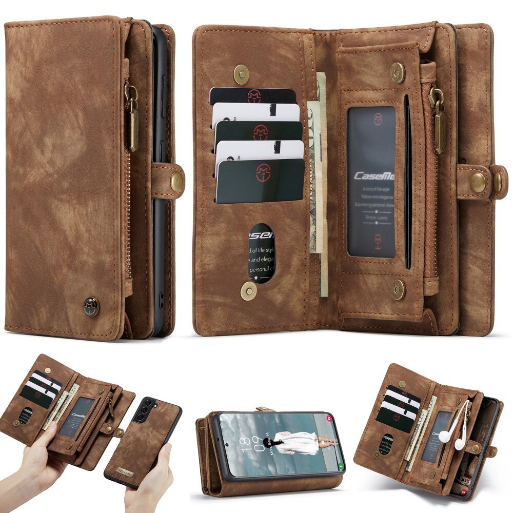 Samsung Galaxy S21 FE Multi-slot Wallet Case Brown