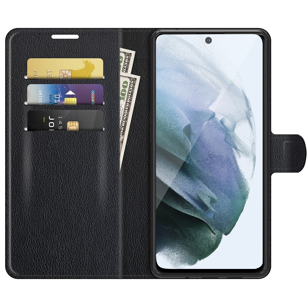 Samsung Galaxy S21 FE Wallet Book Cover Black