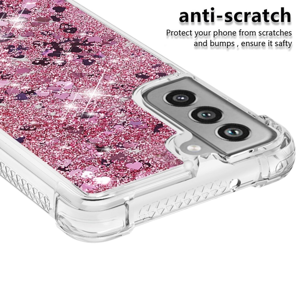 Samsung Galaxy S21 FE Glitter Powder TPU Cover Pink