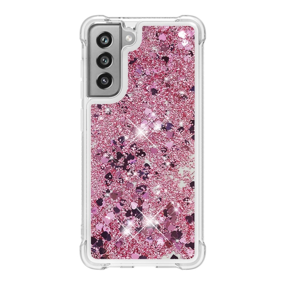 Samsung Galaxy S21 FE Glitter Powder TPU Cover Pink