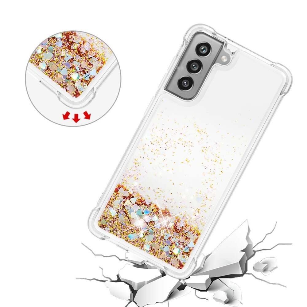 Samsung Galaxy S21 FE Glitter Powder TPU Case Gold