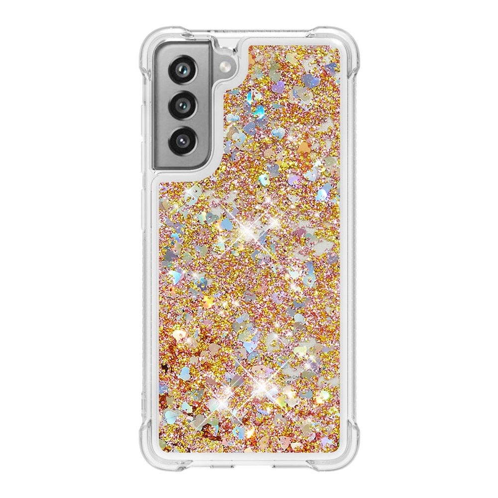 Samsung Galaxy S21 FE Glitter Powder TPU Case Gold