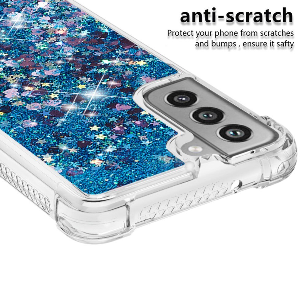 Samsung Galaxy S21 FE Glitter Powder TPU Case Blue