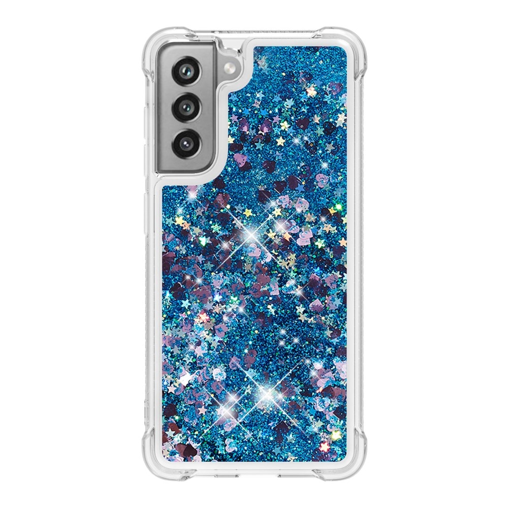 Samsung Galaxy S21 FE Glitter Powder TPU Case Blue