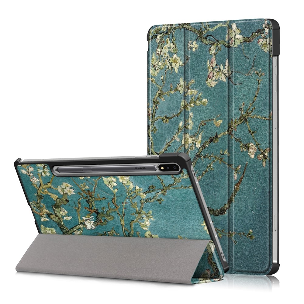 Samsung Galaxy Tab S7 FE Tri-Fold Cover Cherry blossoms