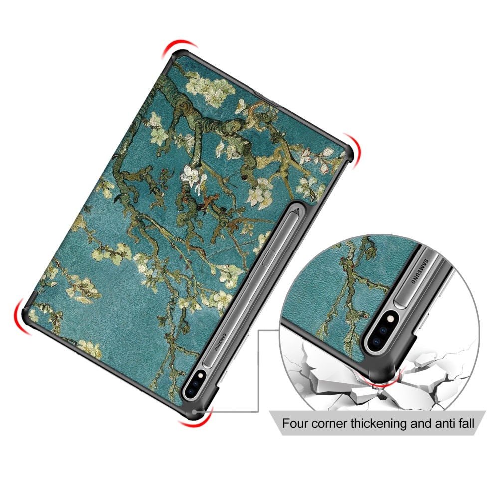 Samsung Galaxy Tab S7 FE Tri-Fold Cover Cherry blossoms