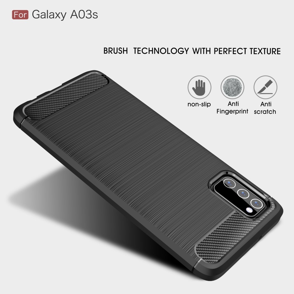 Samsung Galaxy A03s Brushed TPU Case Black