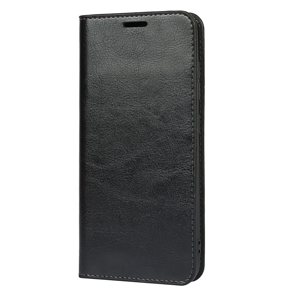 Samsung Galaxy S21 FE Genuine Leather Wallet Case Black