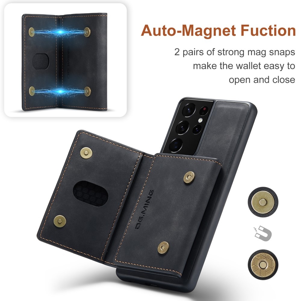 Samsung Galaxy S21 Ultra Magnetic Card Slot Case Black