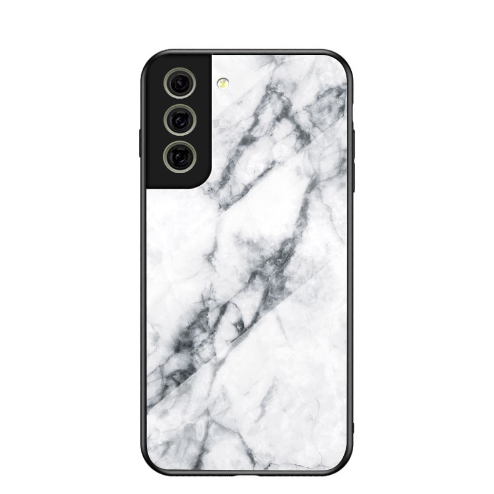 Samsung Galaxy S21 FE Tempered Glass Case White Marble