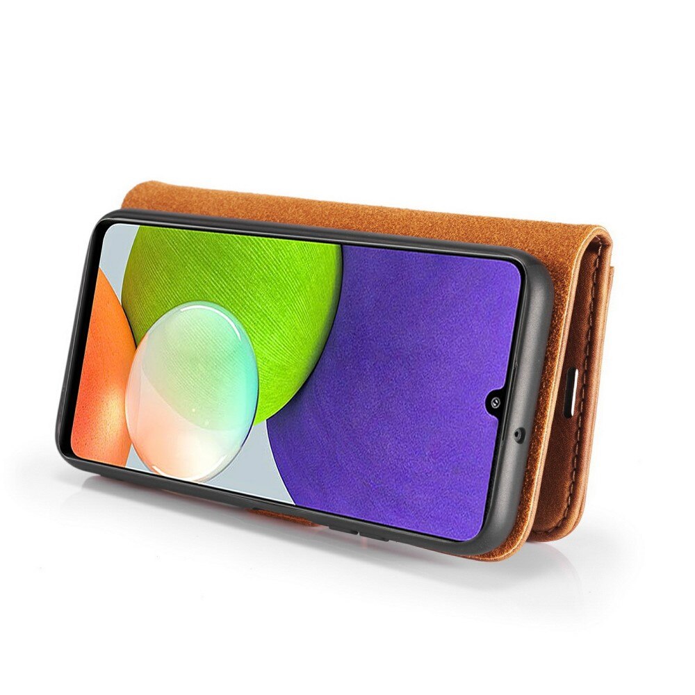 Samsung Galaxy A22 4G Magnet Wallet Cognac