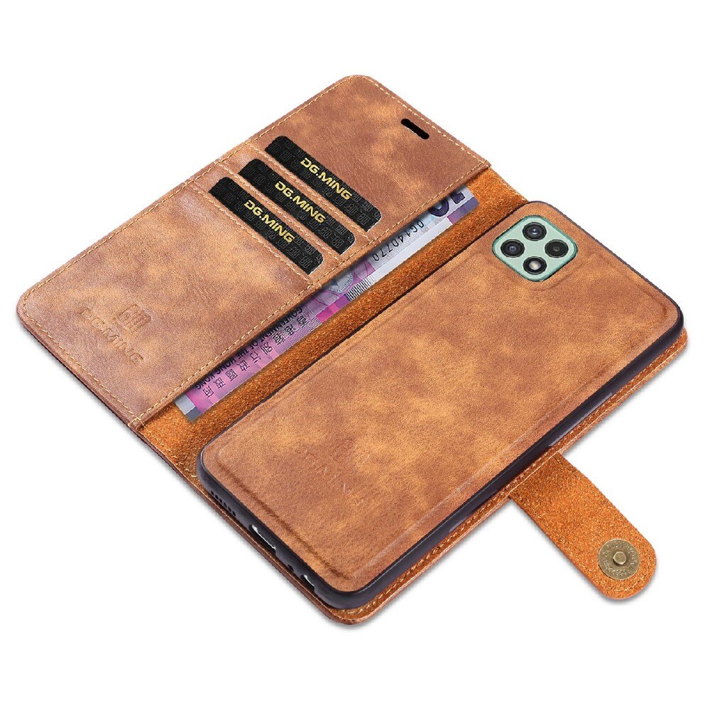 Samsung Galaxy A22 5G Magnet Wallet Cognac