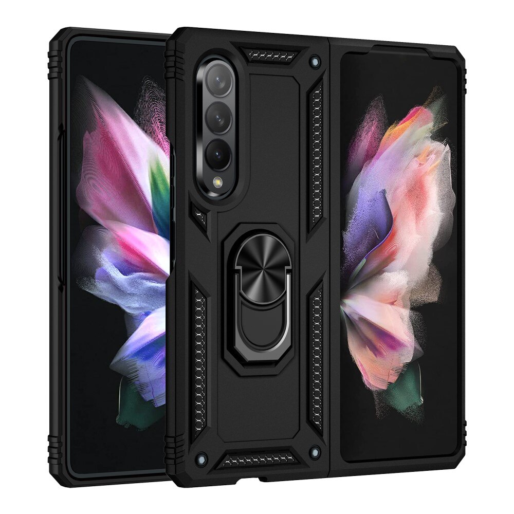 Samsung Galaxy Z Fold 3 Hybrid Case Tech Ring Black