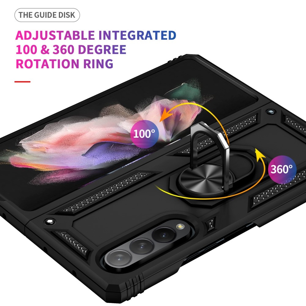 Samsung Galaxy Z Fold 3 Hybrid Case Tech Ring Black