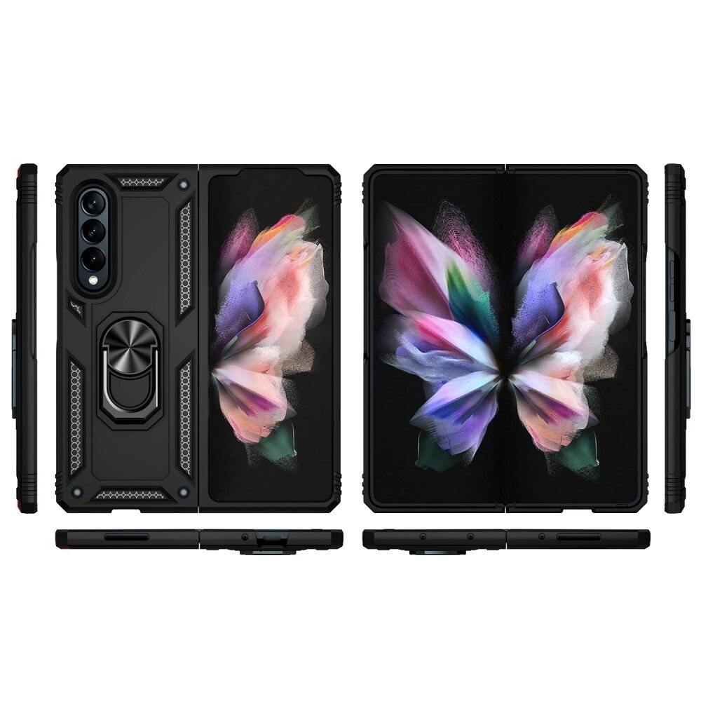 Samsung Galaxy Z Fold 3 Hybrid Case Tech Ring Black