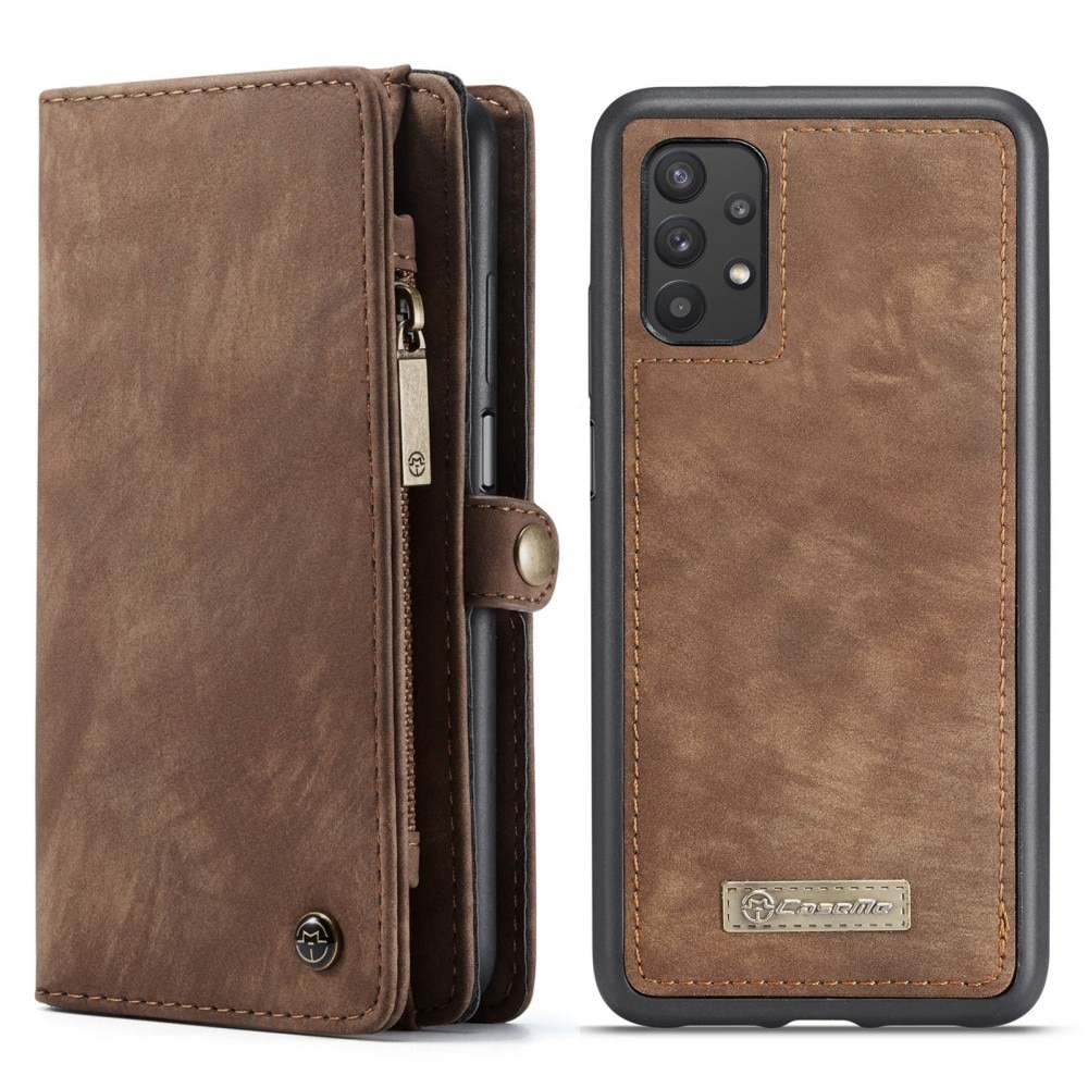 Samsung Galaxy A32 5G Multi-slot Wallet Case Brown