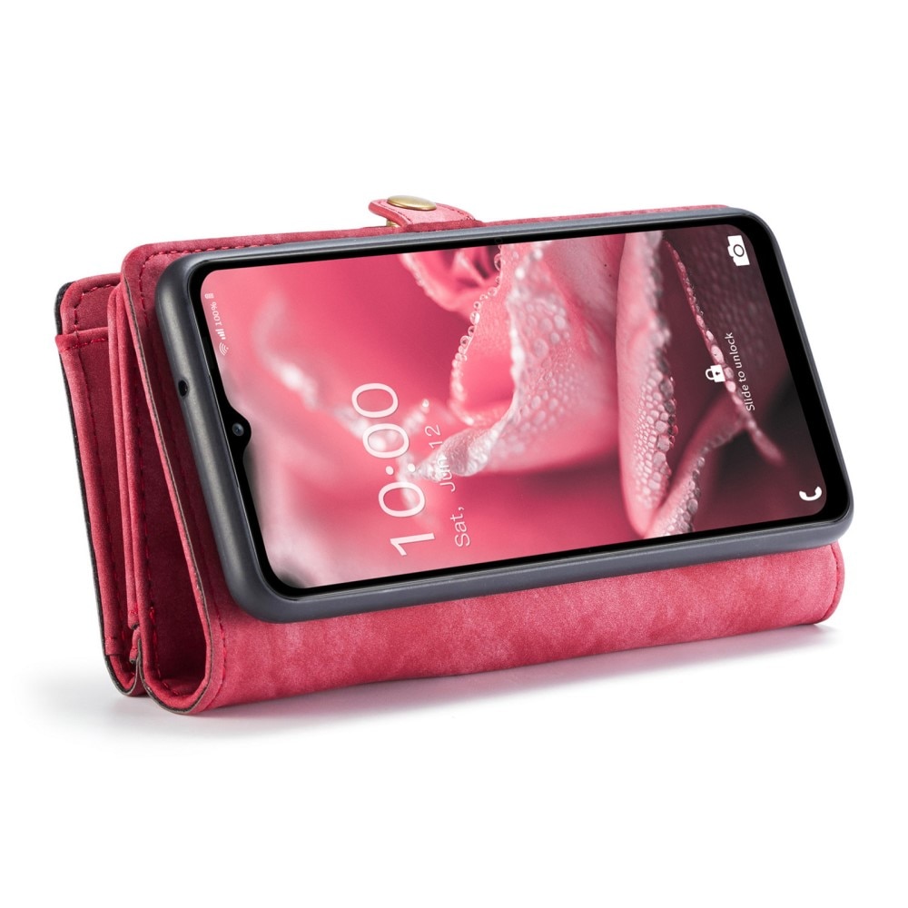 Samsung Galaxy A12 5G Multi-slot Wallet Case Red