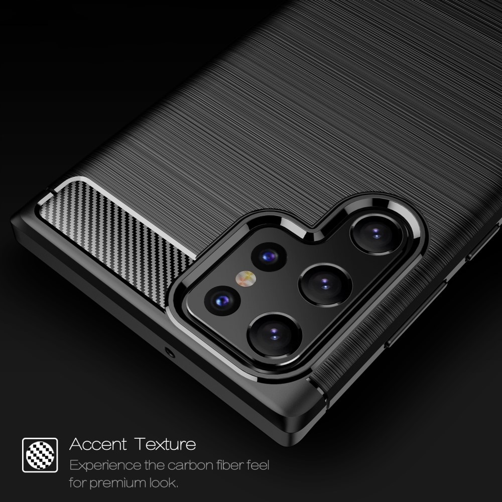 Samsung Galaxy S22 Ultra Brushed TPU Case Black