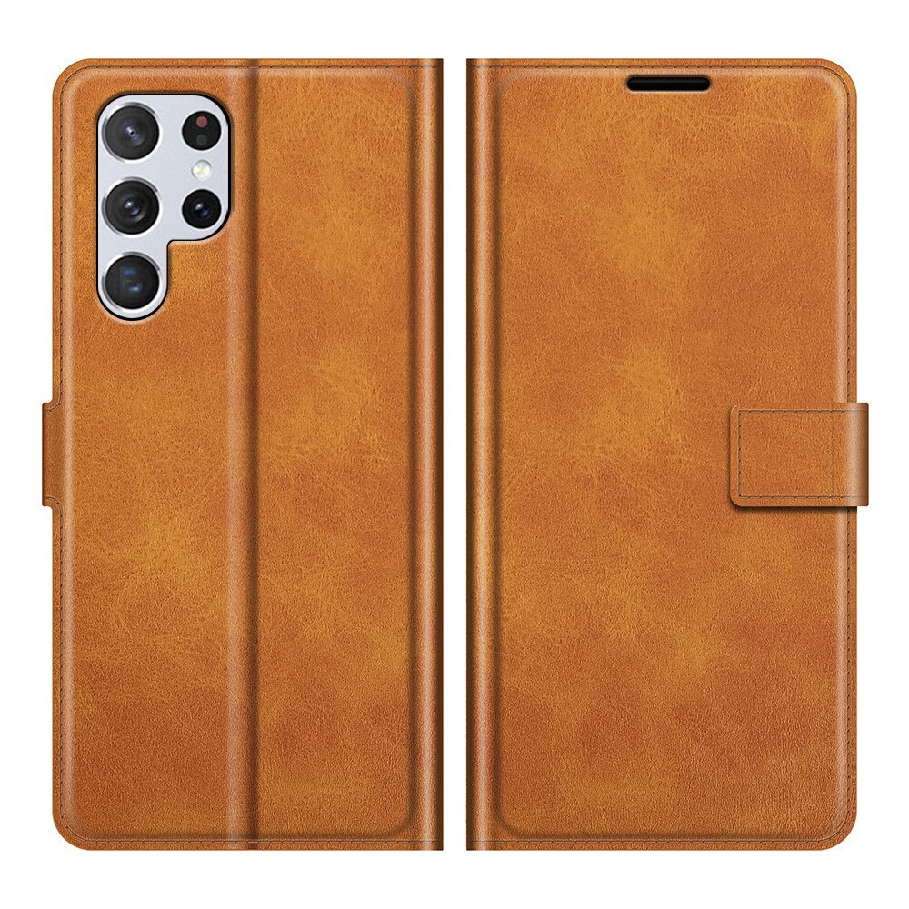 Samsung Galaxy S22 Ultra Leather Wallet Cognac