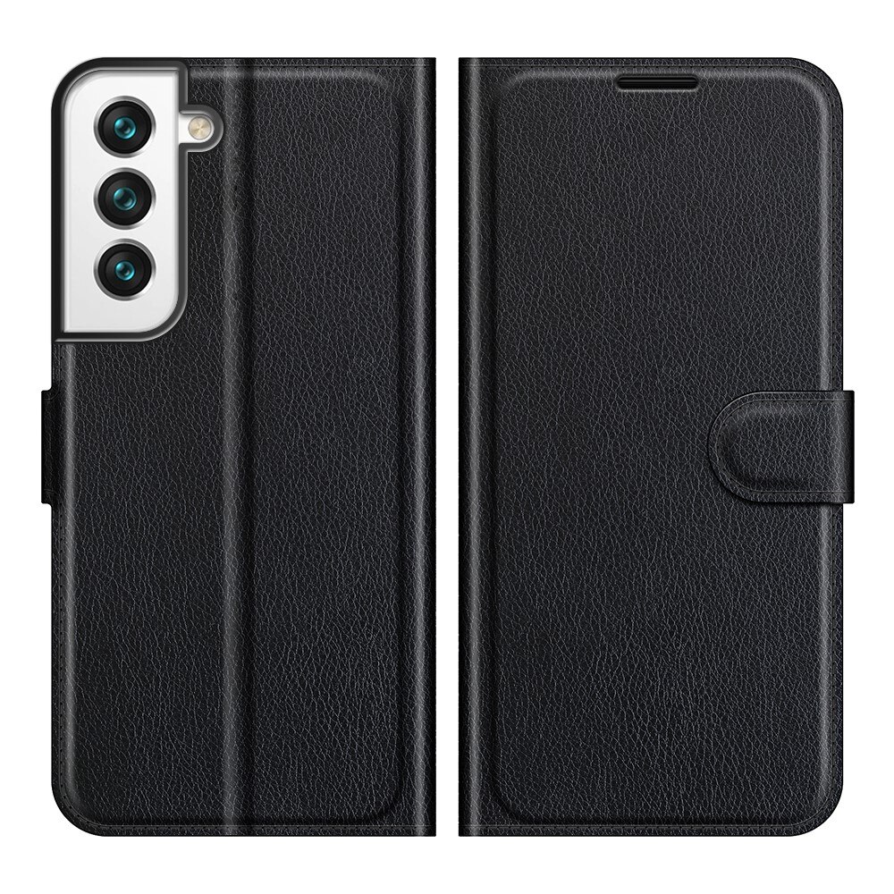 Samsung Galaxy S22 Wallet Book Cover Black