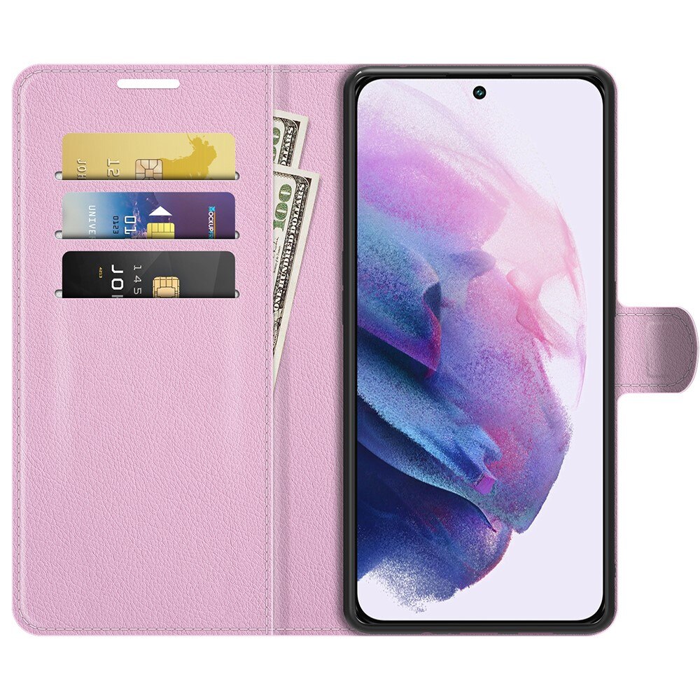 Samsung Galaxy S22 Wallet Book Cover Pink