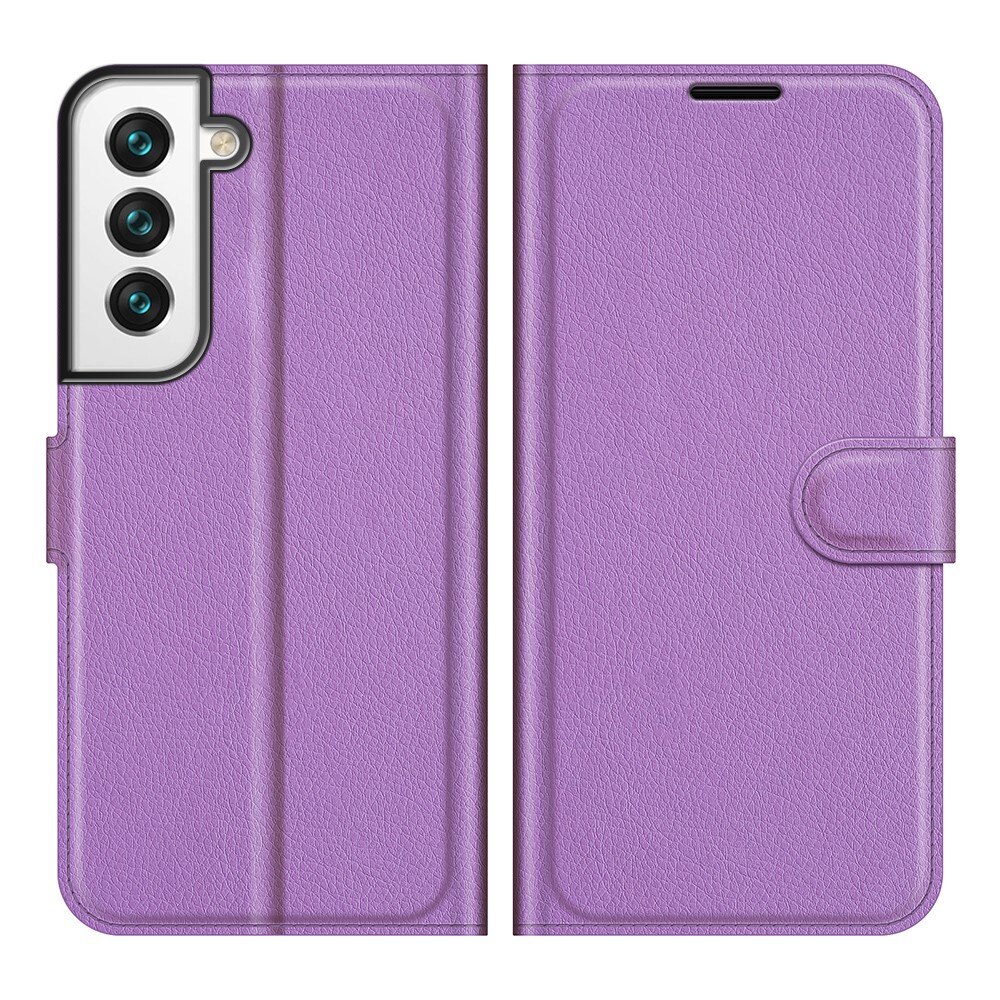 Samsung Galaxy S22 Wallet Book Cover Purple