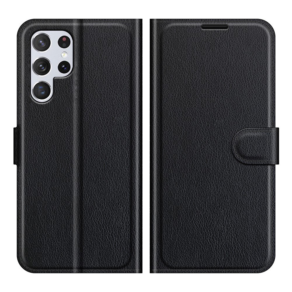 Samsung Galaxy S22 Ultra Wallet Book Cover Black