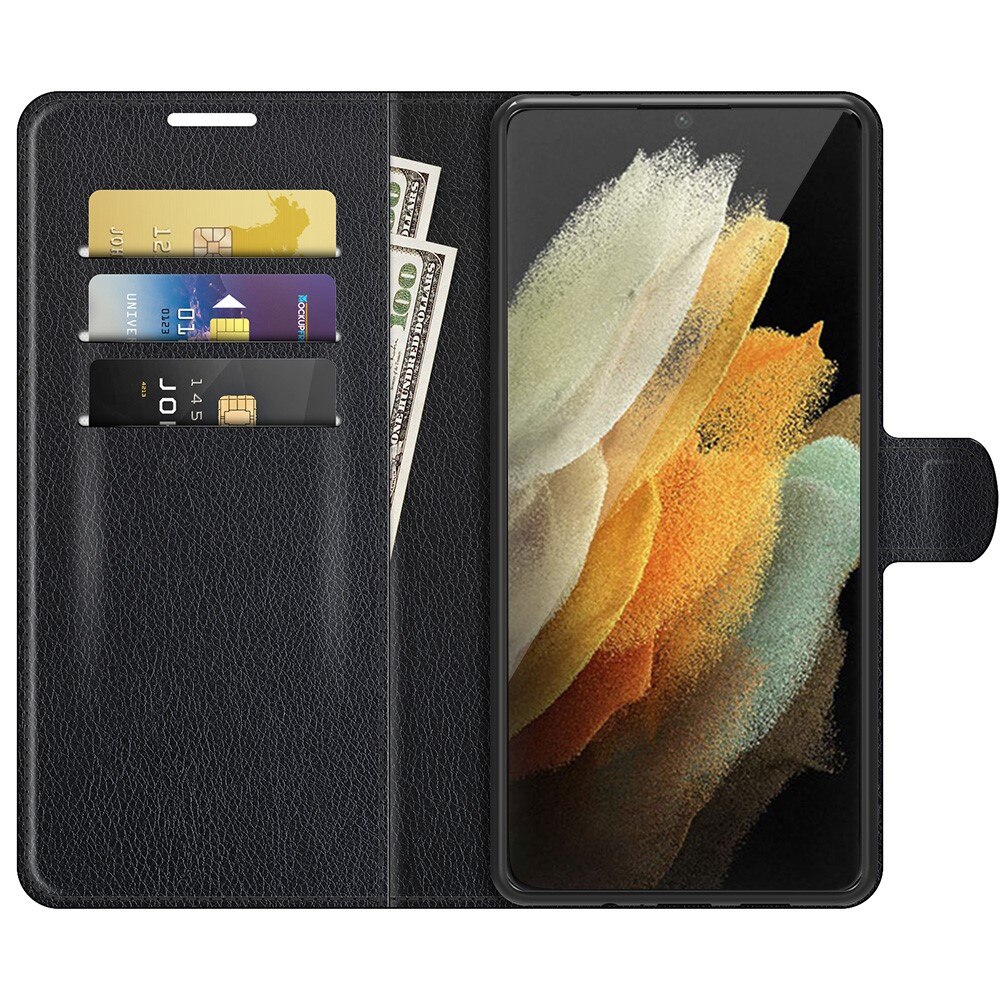 Samsung Galaxy S22 Ultra Wallet Book Cover Black