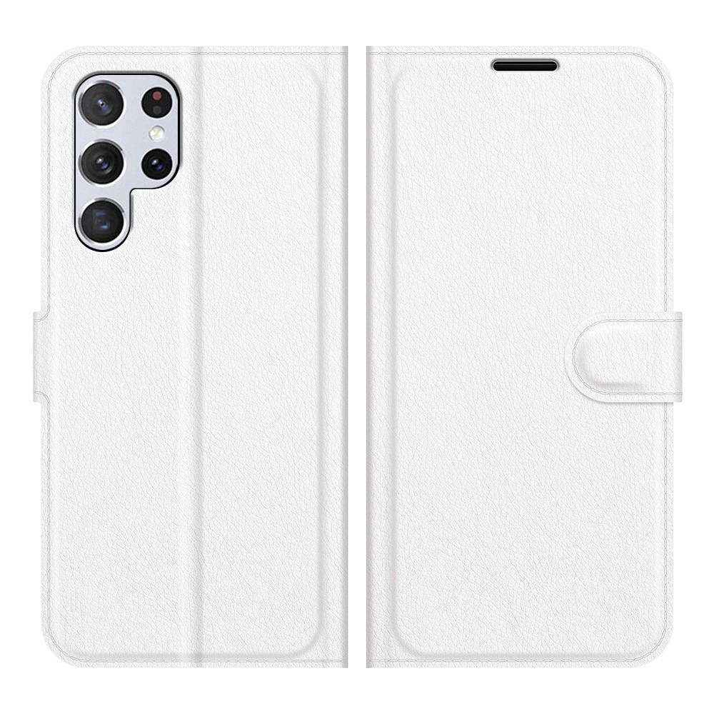 Samsung Galaxy S22 Ultra Wallet Book Cover White