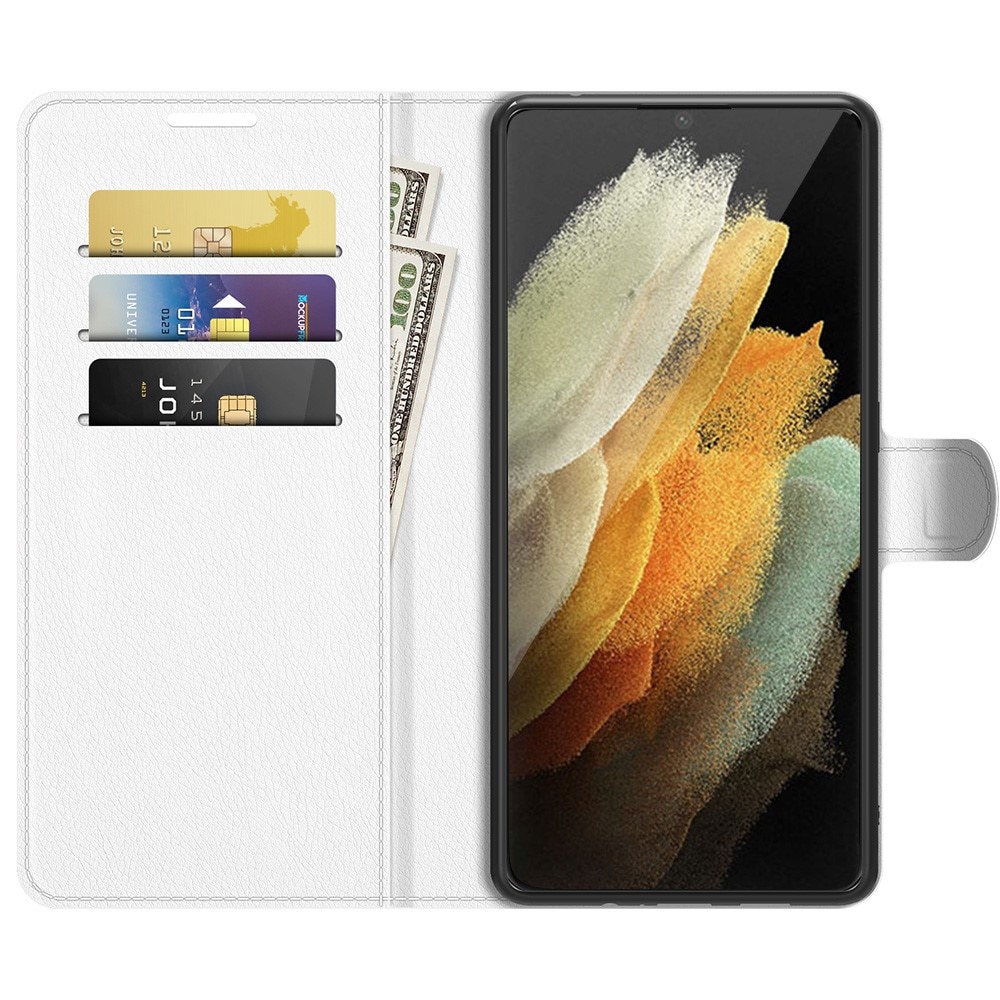 Samsung Galaxy S22 Ultra Wallet Book Cover White