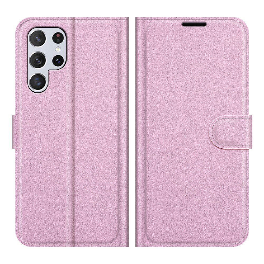 Samsung Galaxy S22 Ultra Wallet Book Cover Pink