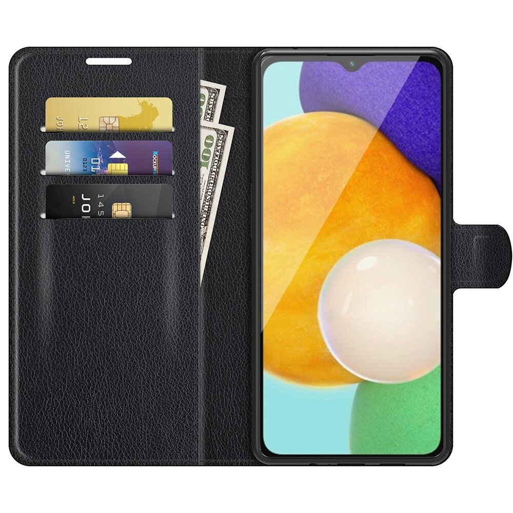 Samsung Galaxy A04s Wallet Book Cover Black