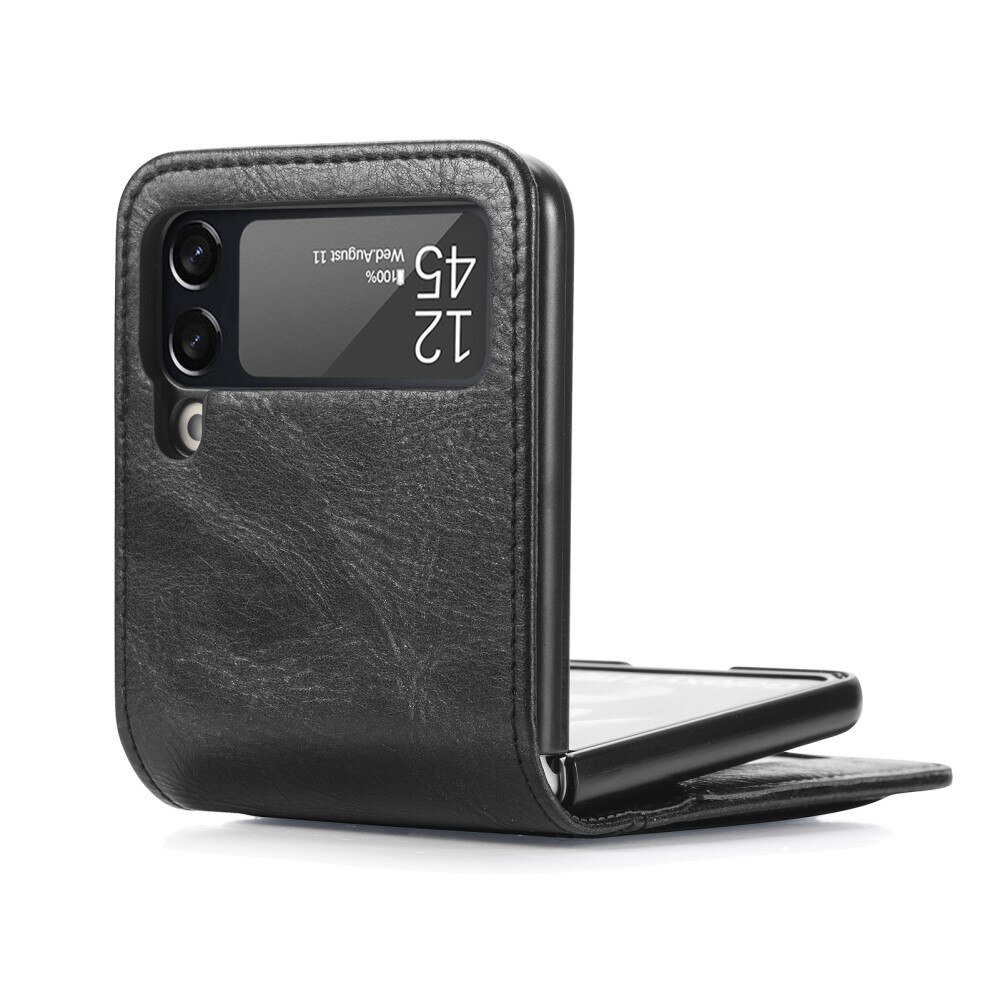 Samsung Galaxy Z Flip 3 Wallet Book Cover Black