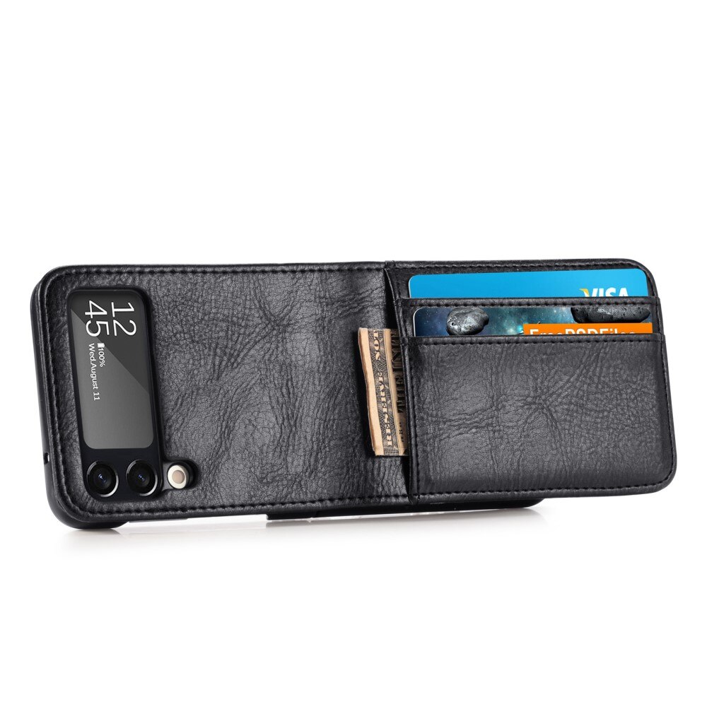 Samsung Galaxy Z Flip 3 Wallet Book Cover Black