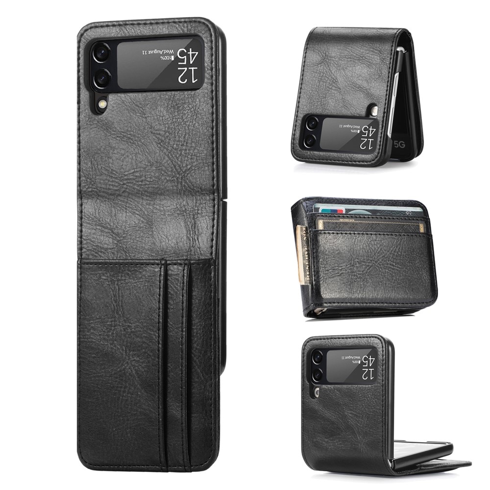 Samsung Galaxy Z Flip 3 Wallet Book Cover Black