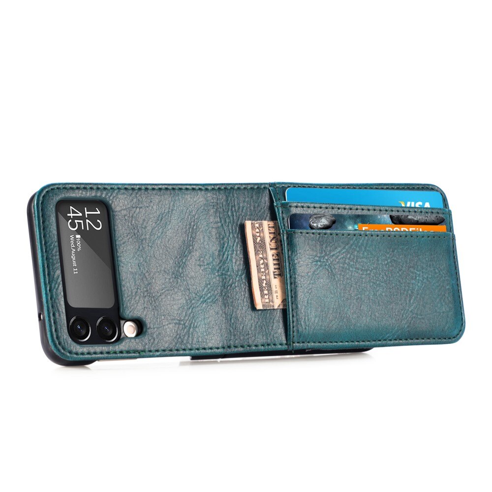 Samsung Galaxy Z Flip 3 Wallet Book Cover Green