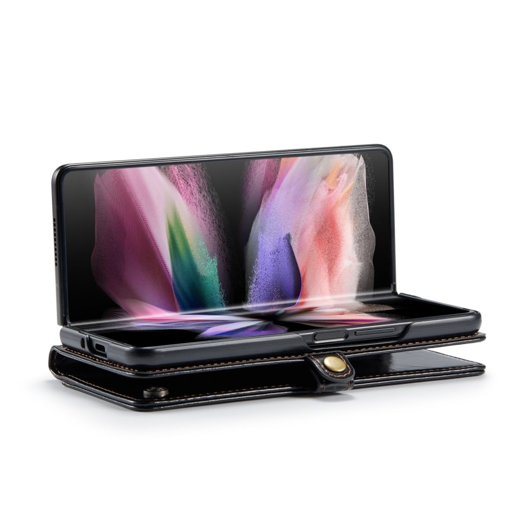 Samsung Galaxy Z Fold 3 Leather Cover Black