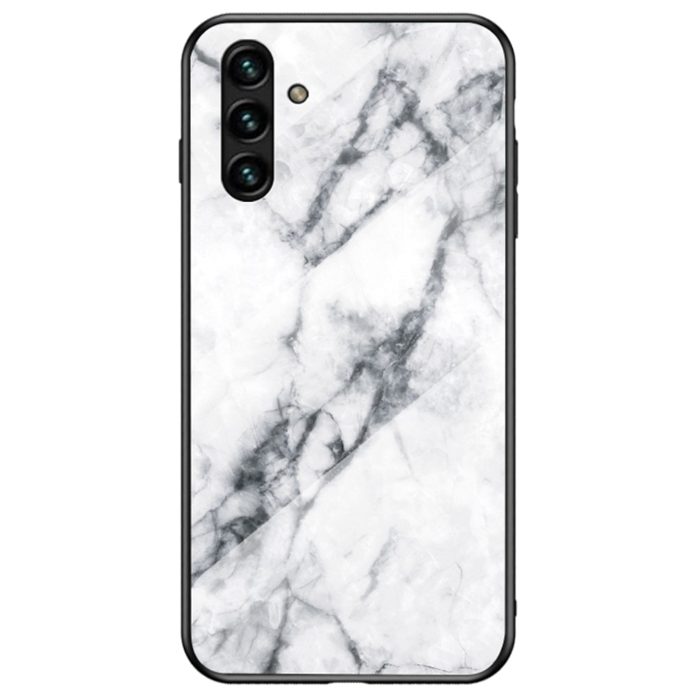 Samsung Galaxy A13 5G Tempered Glass Case White Marble