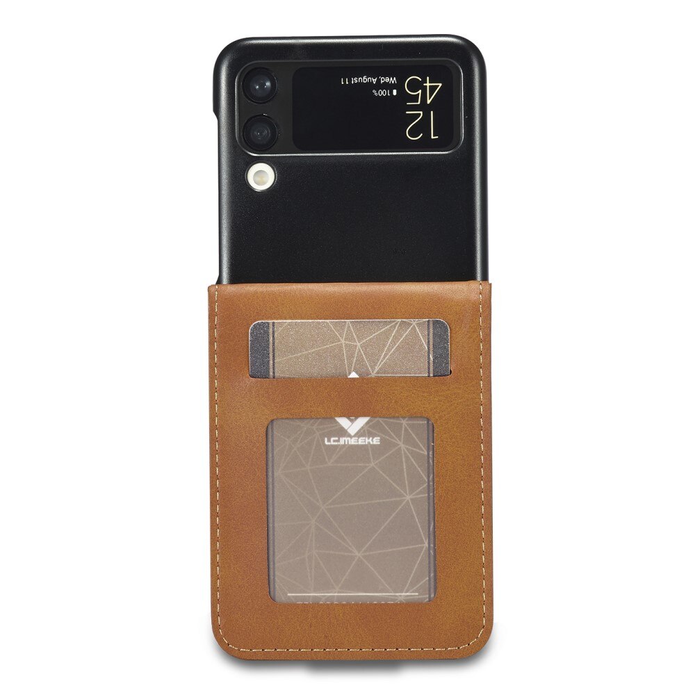 Samsung Galaxy Z Flip 3 Wallet Case Cognac