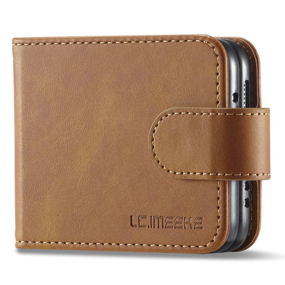 Samsung Galaxy Z Flip 3 Wallet Case Cognac