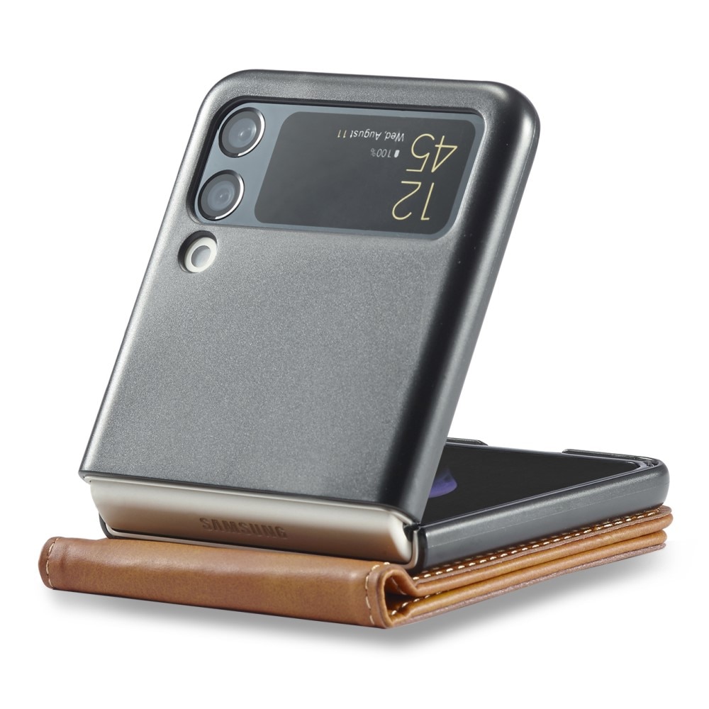 Samsung Galaxy Z Flip 3 Wallet Case Cognac