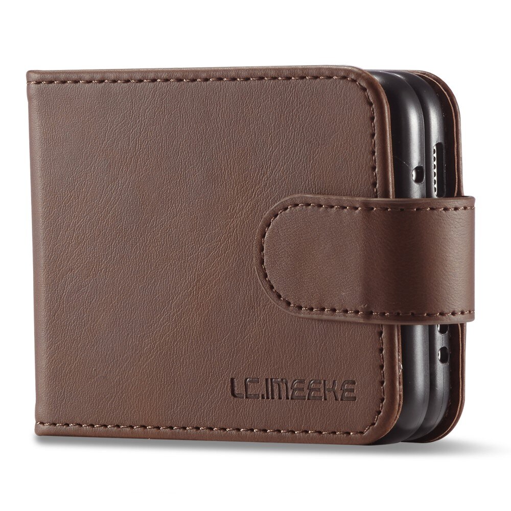 Samsung Galaxy Z Flip 3 Wallet Case Brown