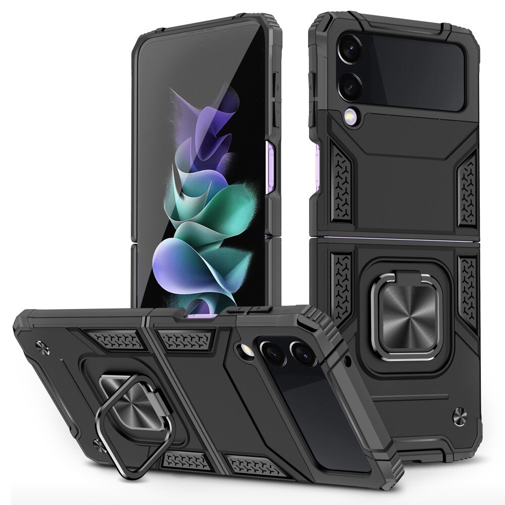 Samsung Galaxy Z Flip 3 Hybrid Case Tech Ring Black