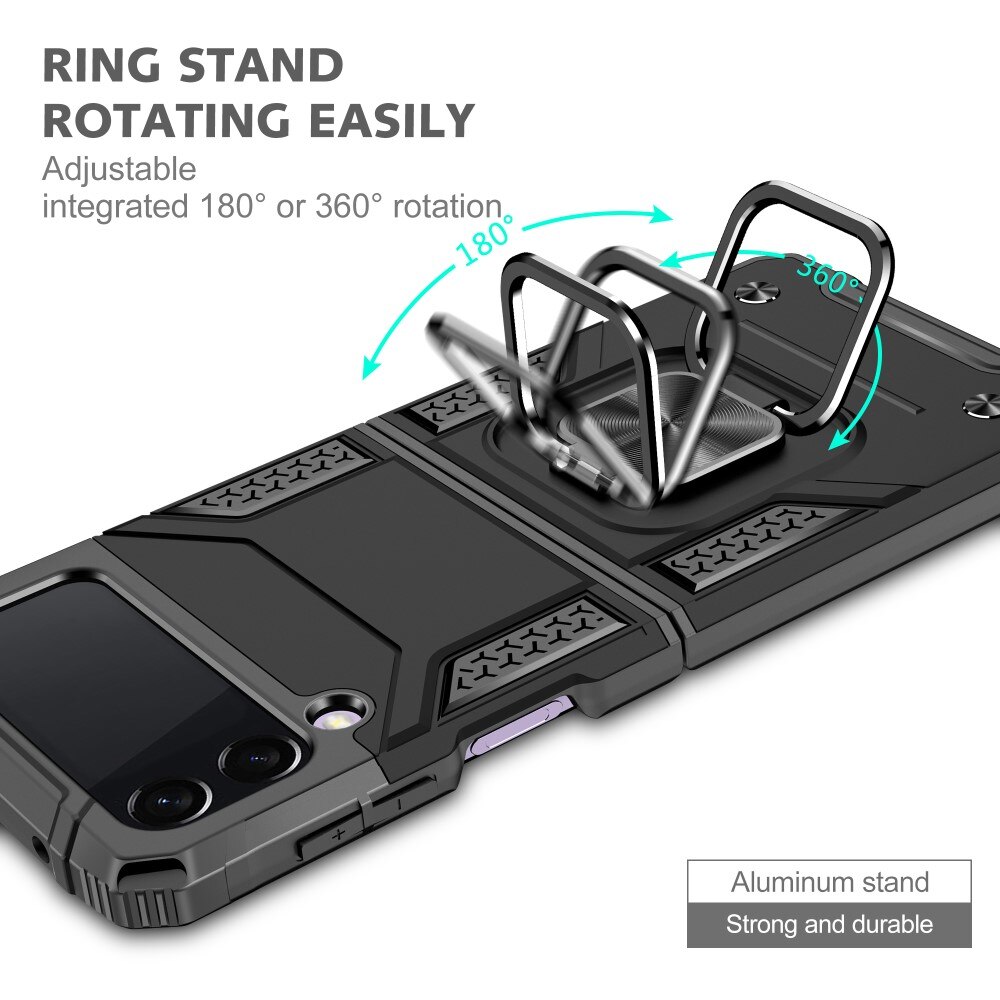 Samsung Galaxy Z Flip 3 Hybrid Case Tech Ring Black