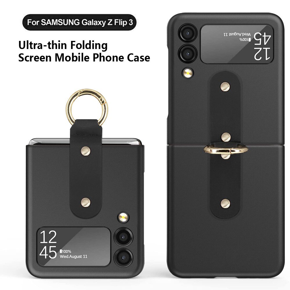 Samsung Galaxy Z Flip 3 Case with ring holder Rose Gold