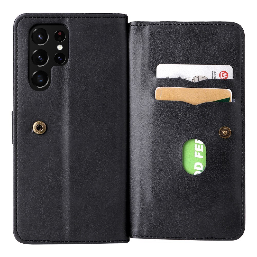 Samsung Galaxy S22 Ultra Wallet Cover Multi-slot Black