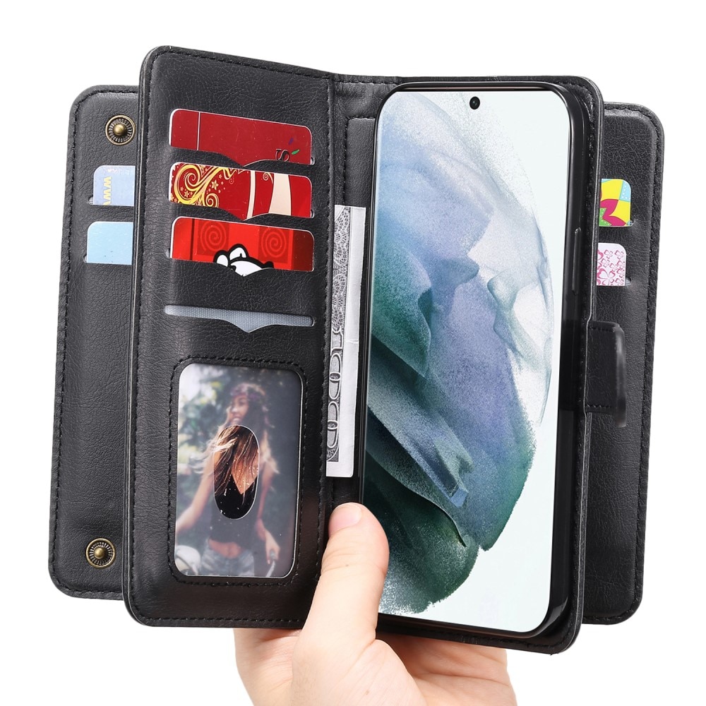 Samsung Galaxy S22 Ultra Wallet Cover Multi-slot Black