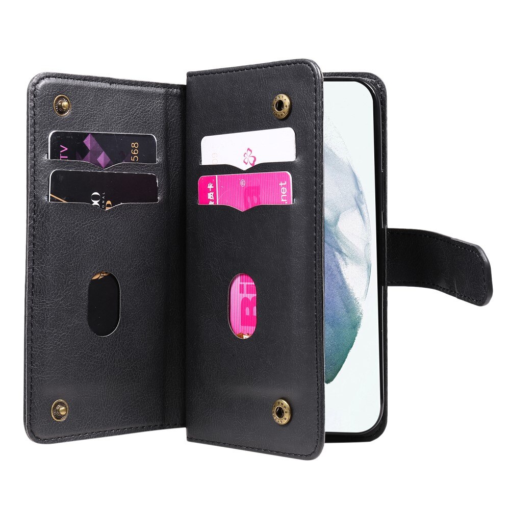 Samsung Galaxy S22 Ultra Wallet Cover Multi-slot Black