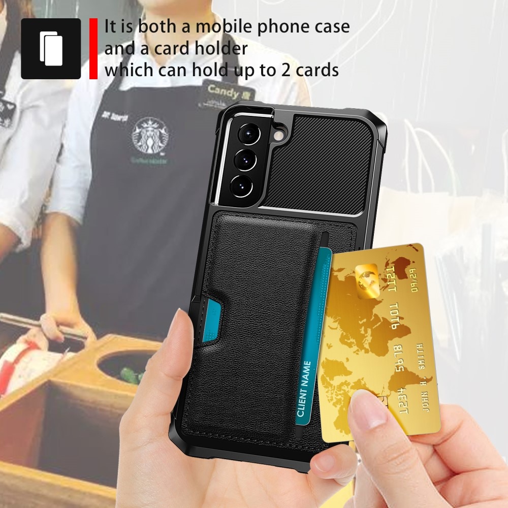 Samsung Galaxy S22 Plus Tough Card Case Black